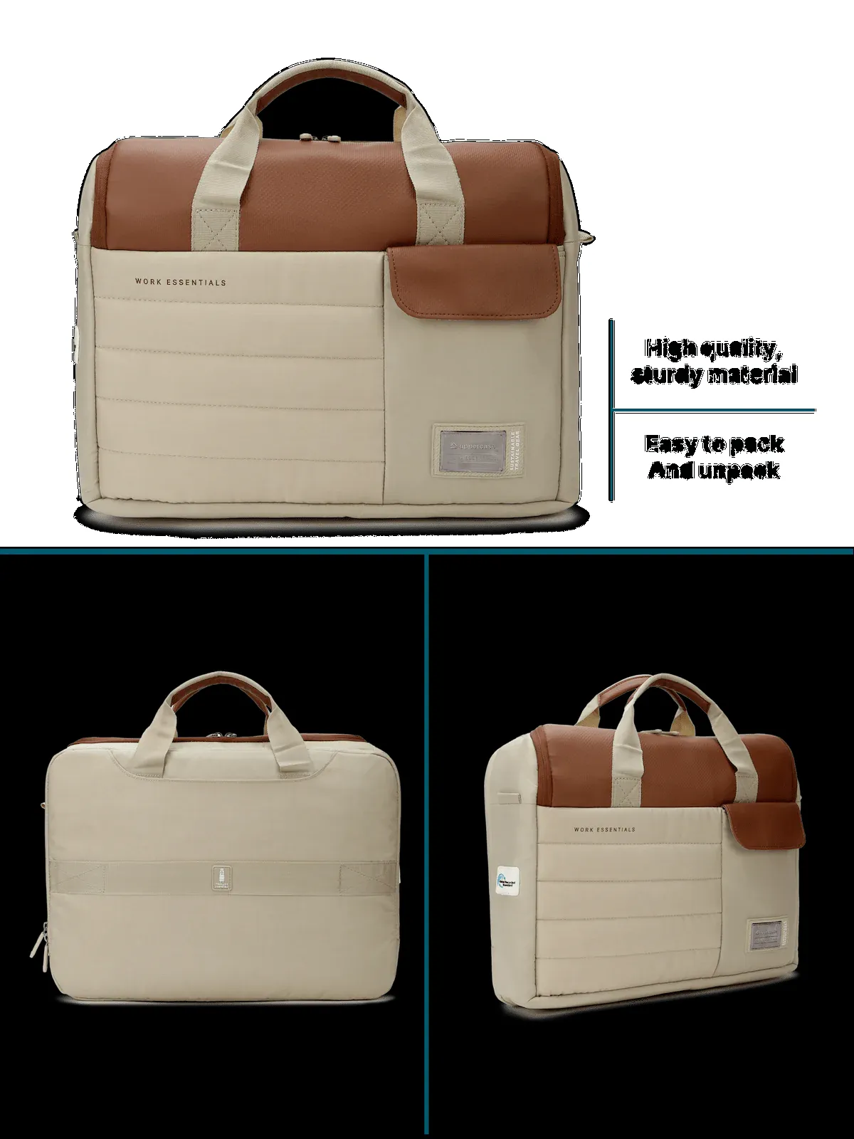 Uppercase Omega 03 Messenger Bag (Beige)