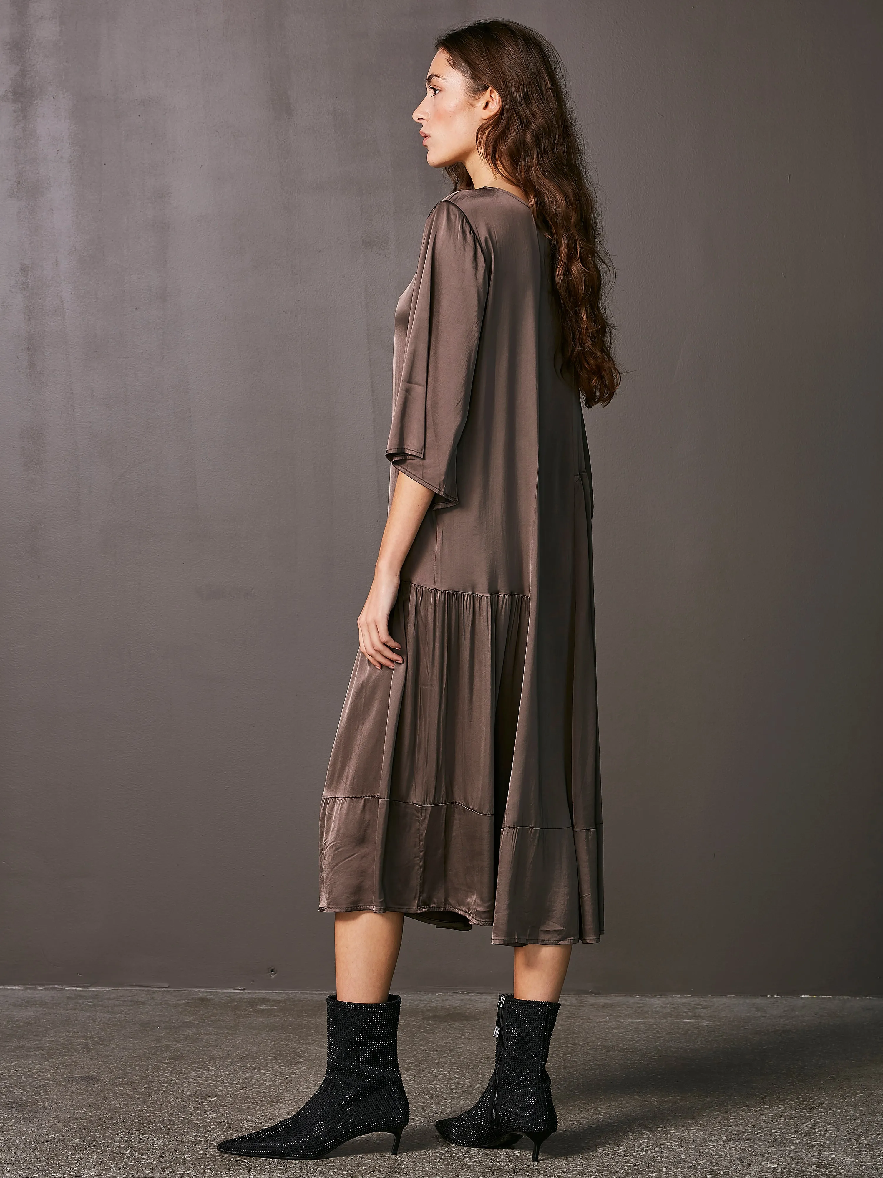 VANILLA kleid - Dark Brown