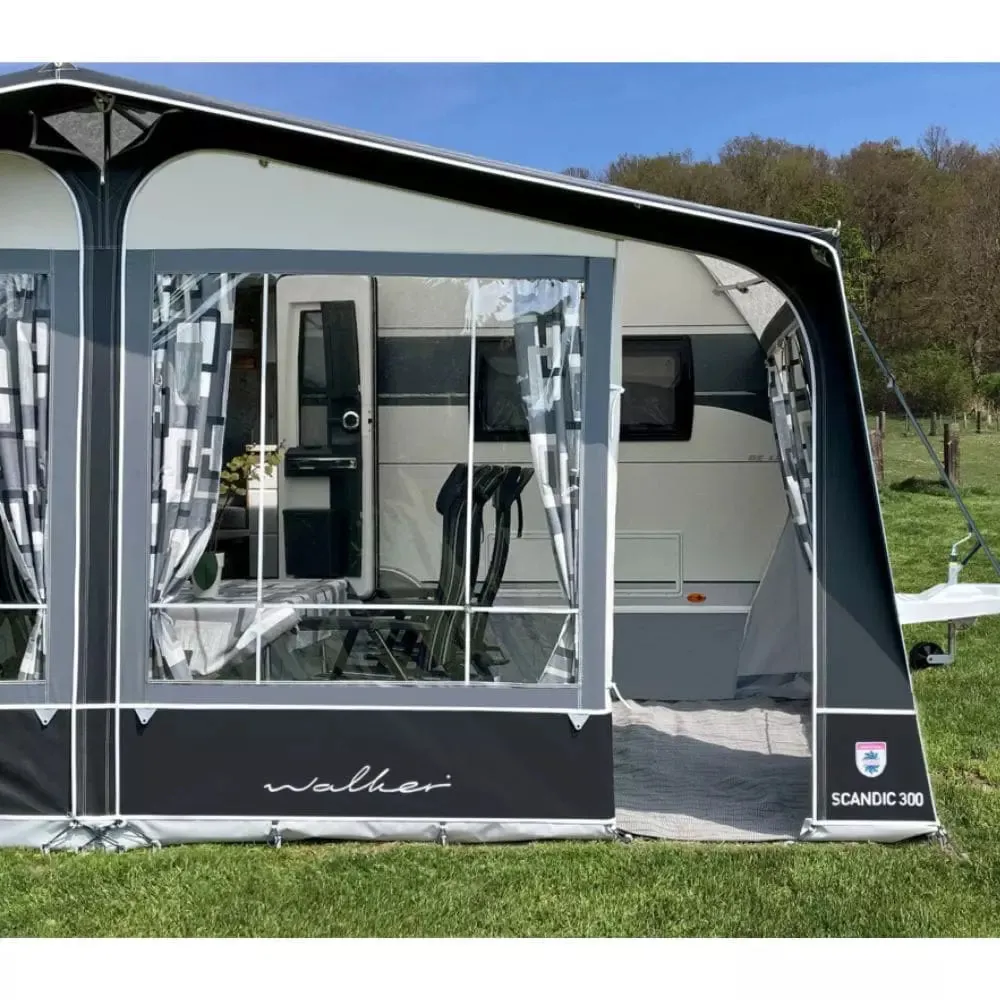 Walker Scandic 300 All Season Full Caravan Awning (2024)   Free Straps